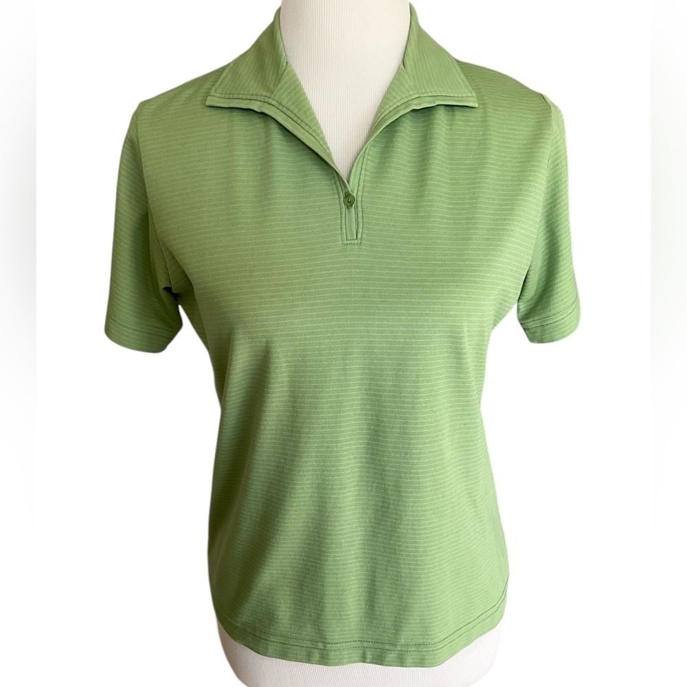 Green Women’s Collared Golf Polo Athletic Shirt S